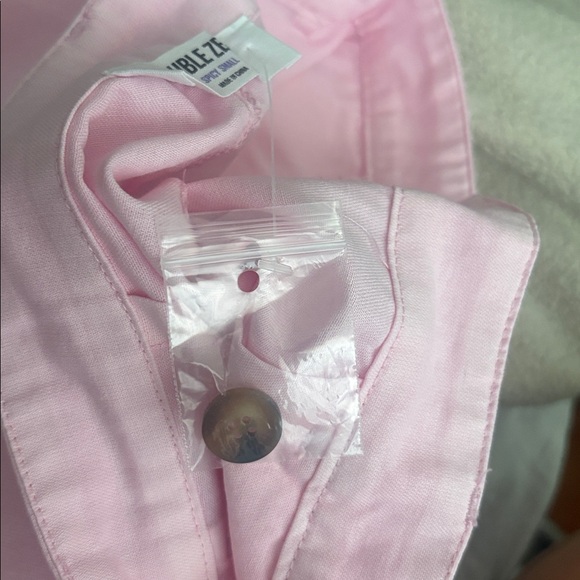 Double Zero Light Pink Wide-Leg Pants - Picture 4 of 4